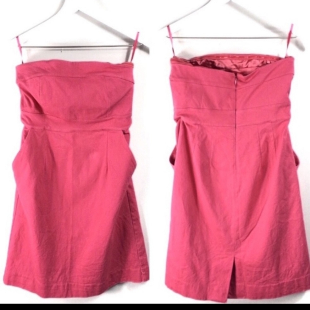 Cute pink strapless dress